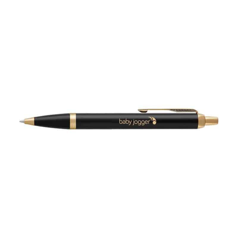 Custom Parker IM Ballpoint - Black - Gold Trim