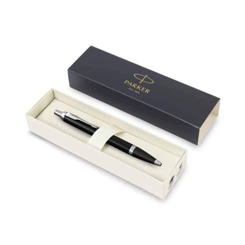 Custom Parker IM Ballpoint - Black - Silver Trim - 3