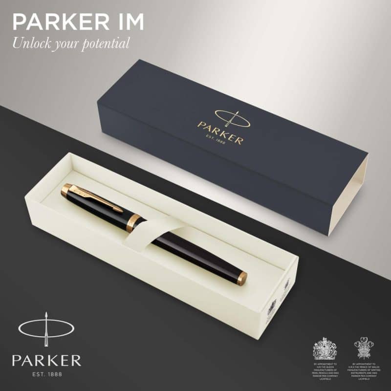Custom Parker IM Rollerball - Black - Gold Trim - 2