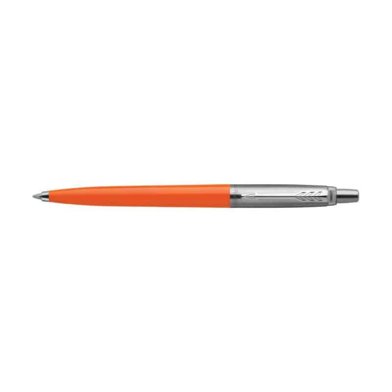 Custom Parker Jotter Original Ballpoint - Orange - Silver Trim - 2