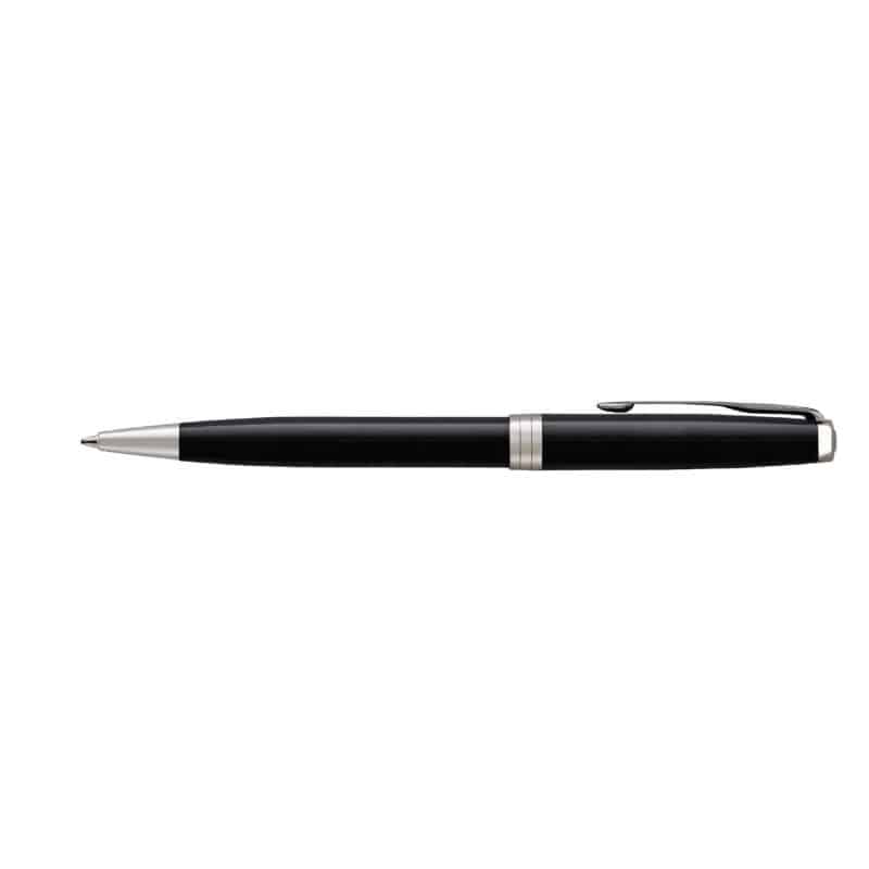 Custom Parker Sonnet Ballpoint - Black - Silver Trim - 1