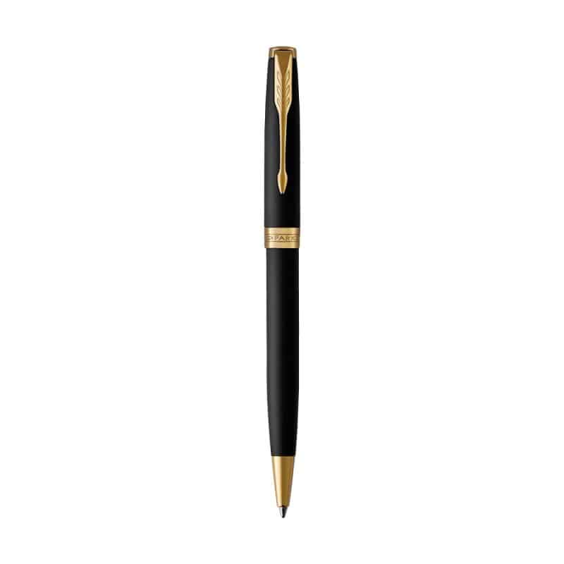Custom Parker Sonnet Ballpoint - Matte - Black Matte - Gold Trim - 2
