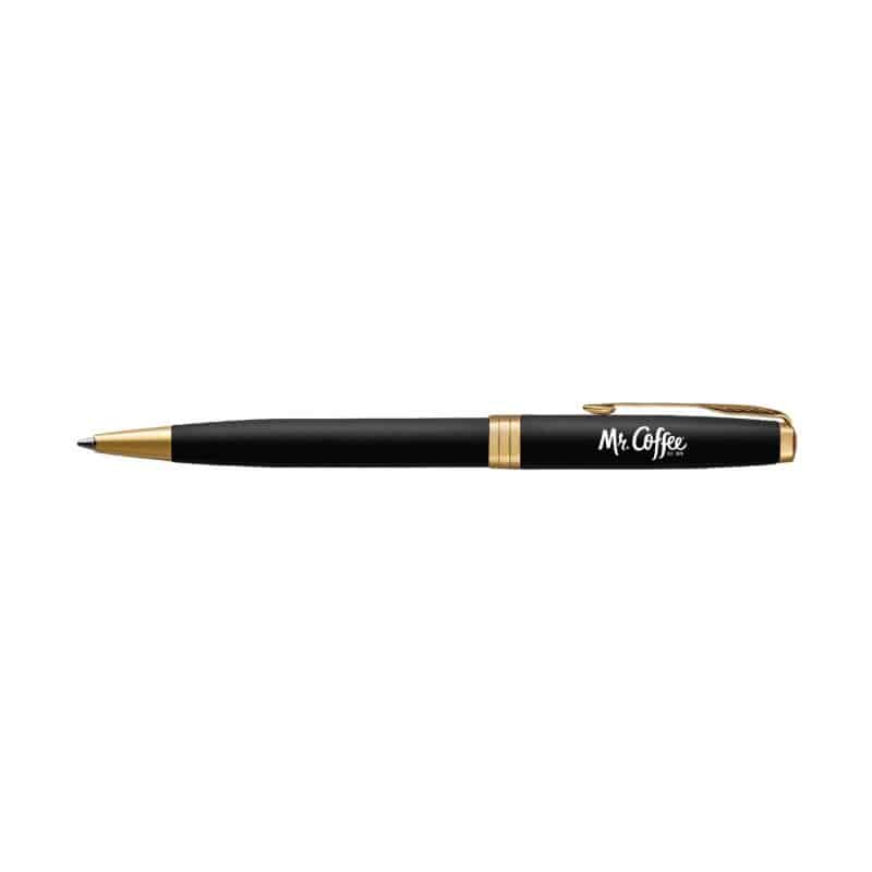 Custom Parker Sonnet Ballpoint - Matte - Black Matte - Gold Trim