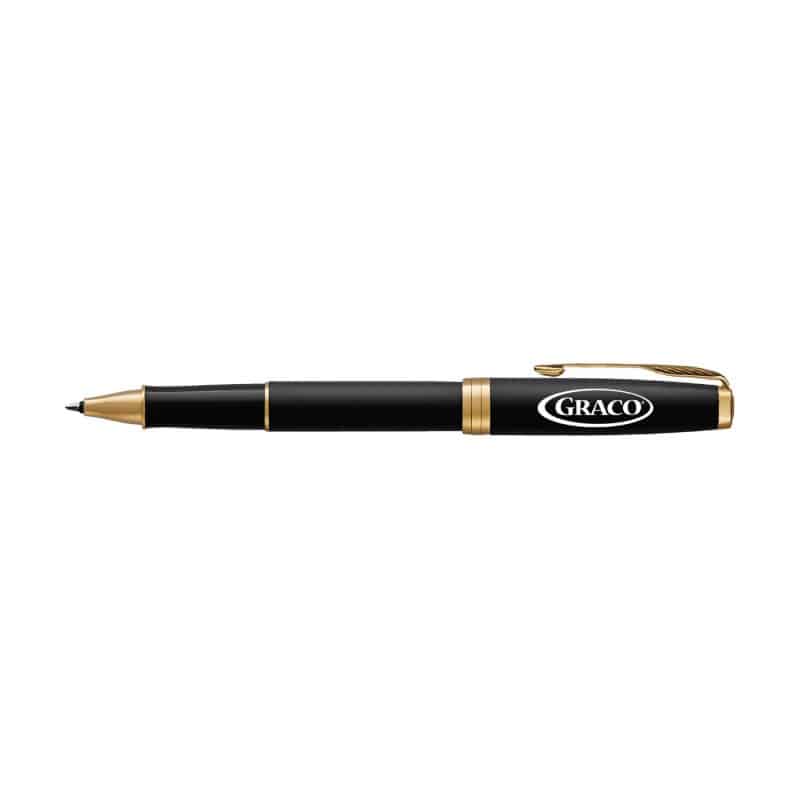 Custom Parker Sonnet Rollerball - Matte - Black Matte - Gold Trim