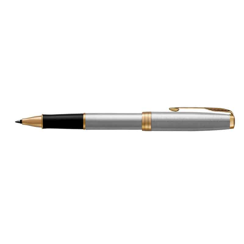 Custom Parker Sonnet Rollerball - Stainless Steel - Gold Trim - 1