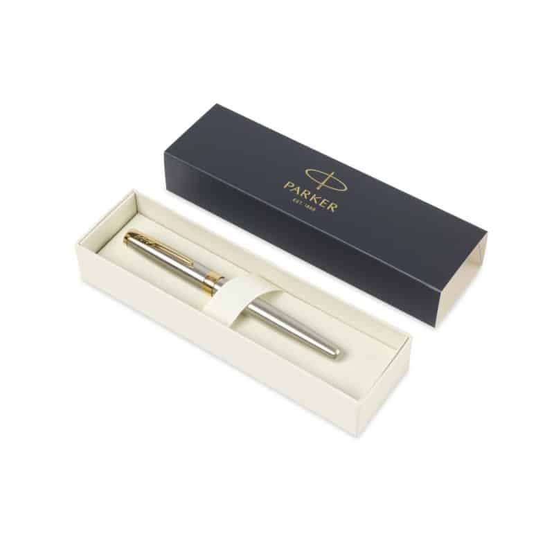 Custom Parker Sonnet Rollerball - Stainless Steel - Gold Trim - 4