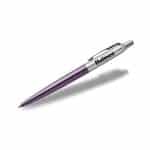 Custom Parker® Jotter London Retractable Ballpoint Pen (Victoria Violet CT) - 1