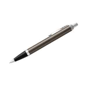 Custom Parker® IM Retractable Ballpoint Pen (Dark Espresso CT)