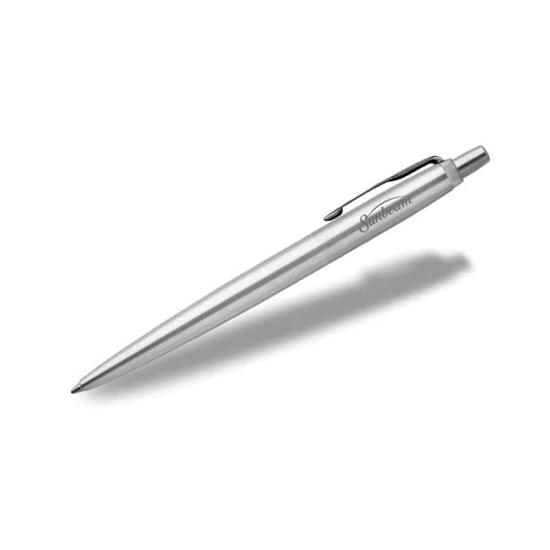 Custom Parker® Jotter London Retractable Ballpoint Pen ( Stainless Steel Silver CT)
