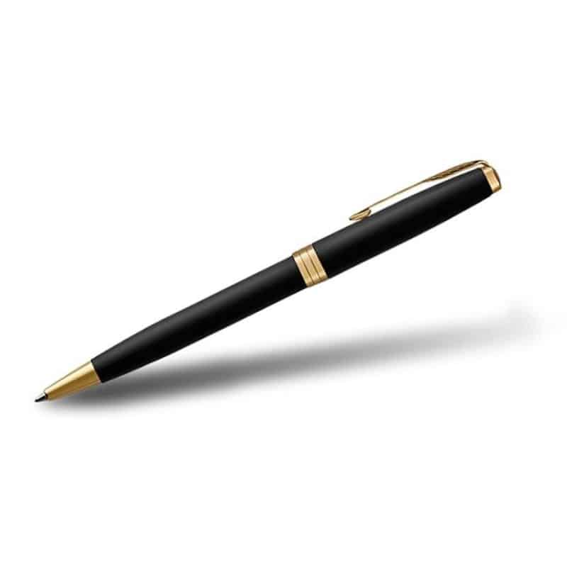 Custom Parker® Sonnet Ballpoint Pen (Matte Black GT)