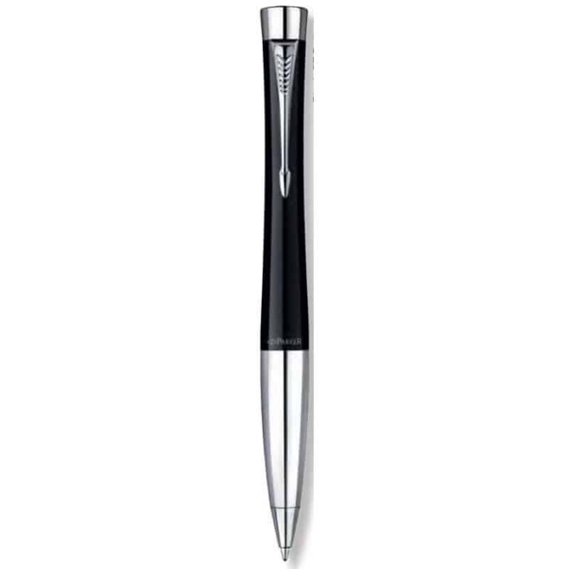 Custom Parker® Urban Classic Muted Black Pen w/Chrome Trim