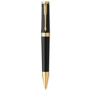 Custom Parker Ingenuity Ballpoint - Black-Gold Trim