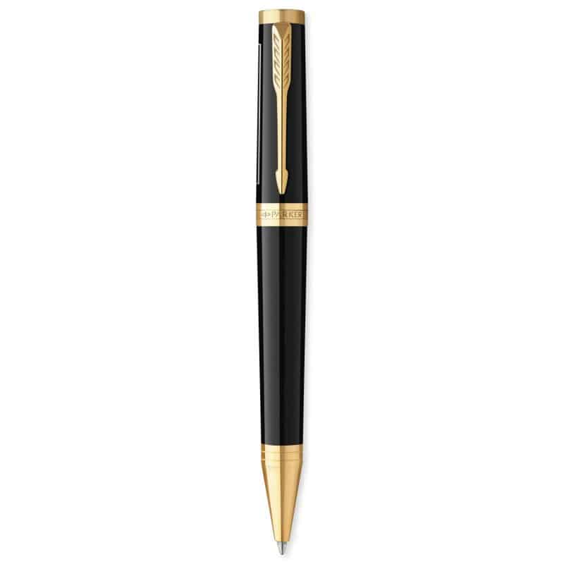 Custom Parker Ingenuity Ballpoint - Black-Gold Trim
