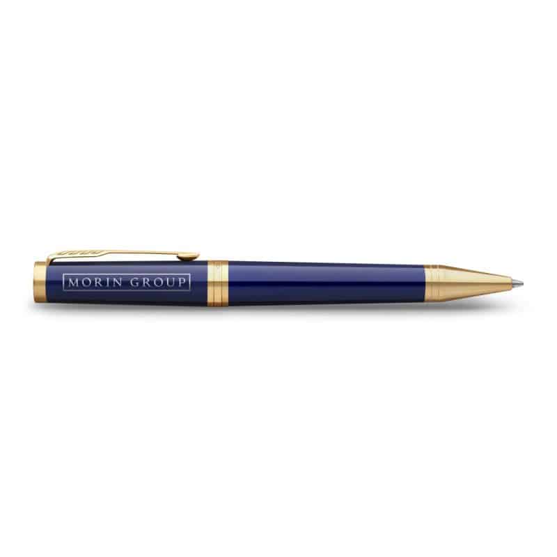 Custom Parker Ingenuity Ballpoint - Blue - Gold - 2