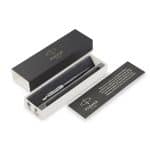Custom Parker Jotter London Stainless Steel Ballpoint - Black - Chrome Trim - 3