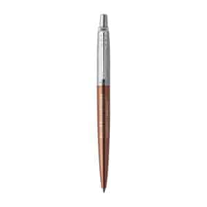 Custom Parker Jotter London Stainless Steel Ballpoint - Chelsea Orange - Chrome Trim