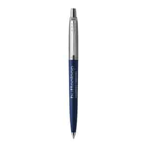Custom Parker Jotter London Stainless Steel Ballpoint - Royal Blue - Chrome Trim