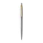 Custom Parker Jotter London Stainless Steel Ballpoint - Stainless Steel-Gold Trim - 1