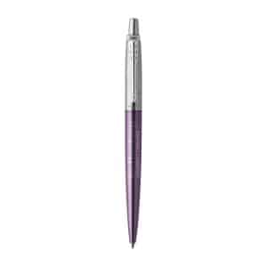 Custom Parker Jotter London Stainless Steel Ballpoint - Victoria Violet - Chrome Trim