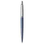 Custom Parker Jotter London Stainless Steel Ballpoint - Waterloo Blue - Chrome Trim - 1