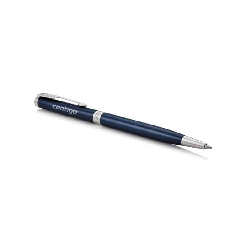 Custom Parker Sonnet Ballpoint - Blue - Chrome - 2