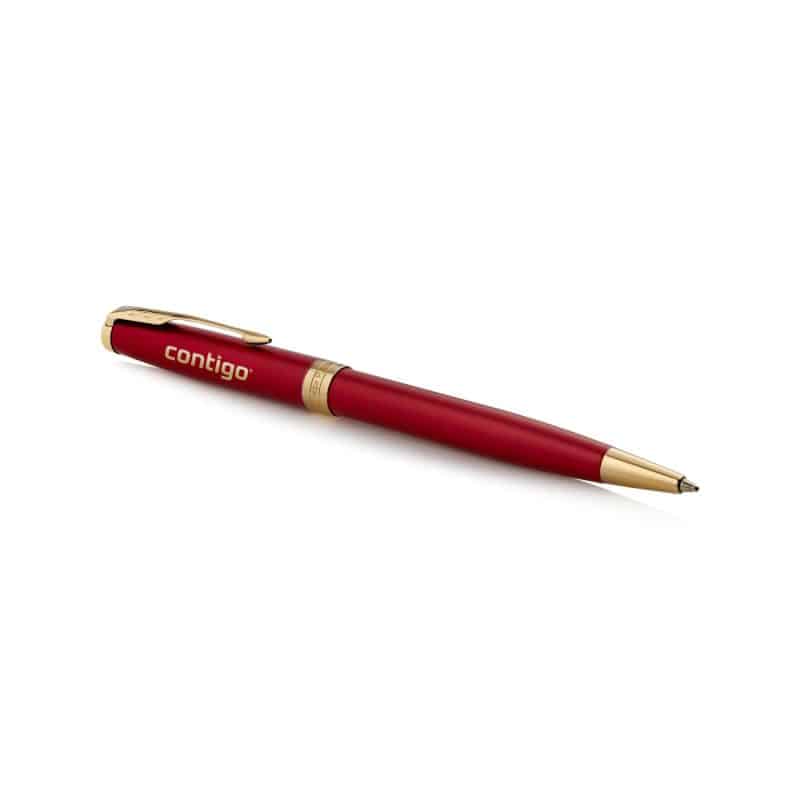 Custom Parker Sonnet Ballpoint - Red - Gold - 2