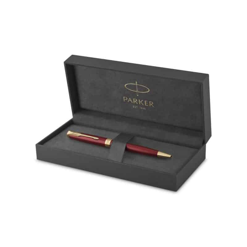 Custom Parker Sonnet Ballpoint - Red - Gold - 6
