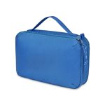 Custom Parker Recycled rPET Dual Zippered Pouch - Royal Blue - 3